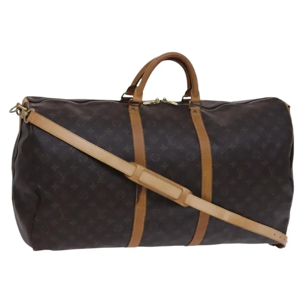 LOUIS VUITTON Monogram Keepall Bandouliere 60 Boston Bag M41412
